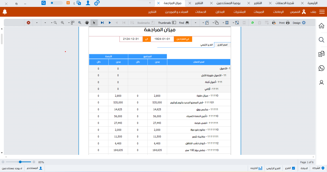 ميزان المراجعة -01